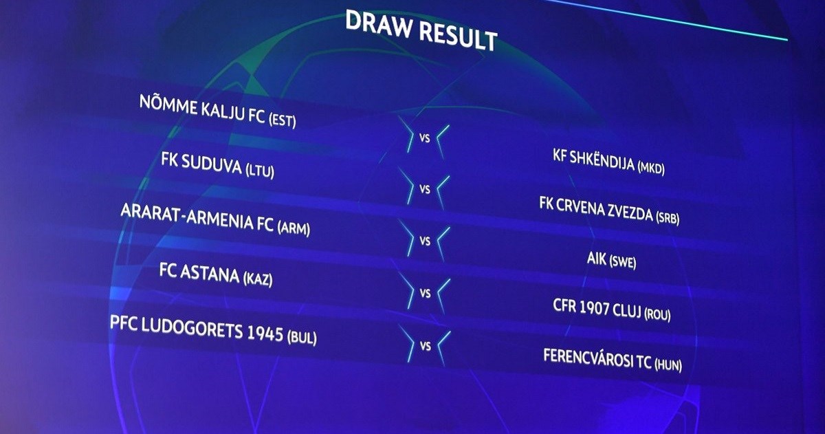 Zvezda u Litvu, Sarajevo na Celtic u prvom pretkolu Lige prvaka