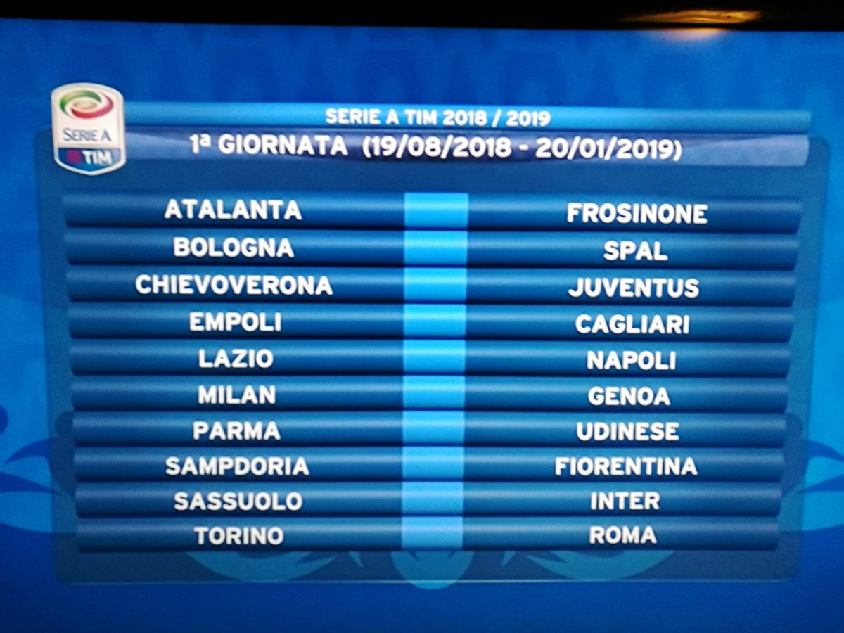 Održan ždrijeb Serije A: Lazio - Napoli na otvorenju