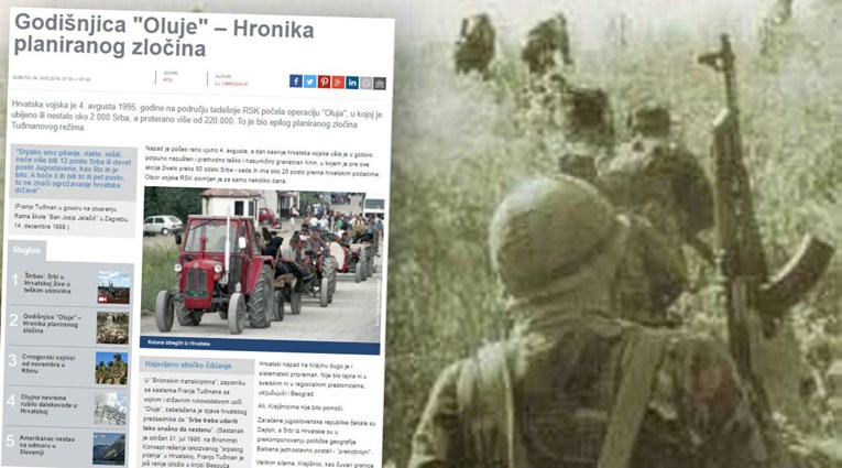 Ovako mediji u Srbiji danas pišu o Oluji