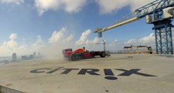 Na krovu nebodera palio gume u bolidu Formule 1