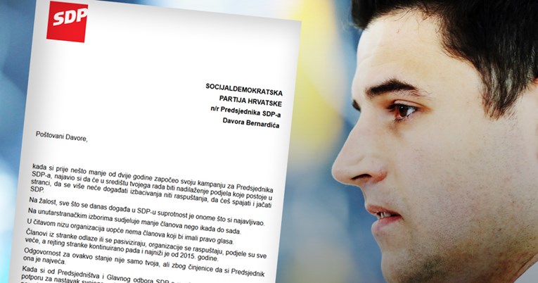 Imamo pismo kojim SDP-ovci traže odlazak Bernardića: "Poštovani Davore, ovako više ne ide..."