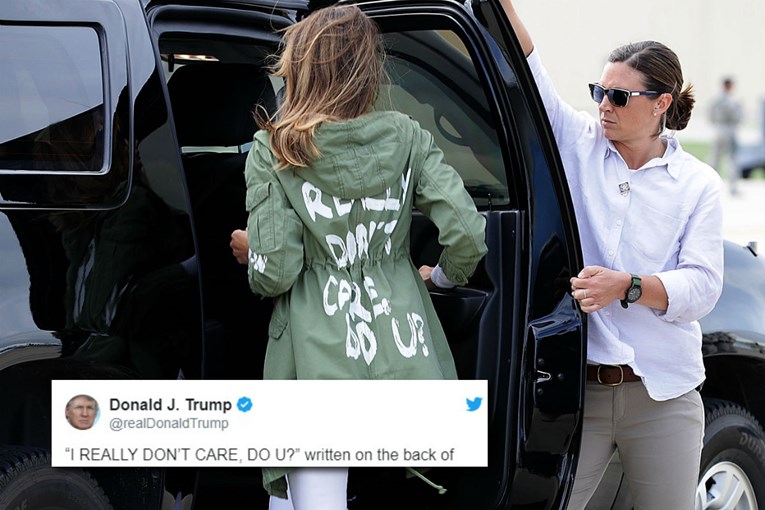 Trump otkrio kome je bio upućen natpis na Melanijinoj jakni tijekom posjeta djeci imigranata