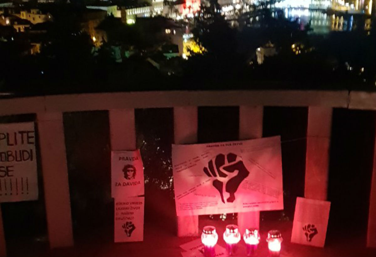 FOTO Splićani ostavili svijeće i poruke za Davida