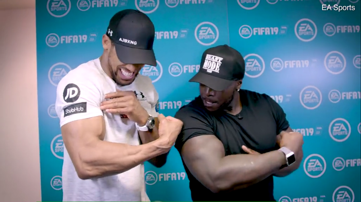 Tko ima veće mišiće? Joshua se natjecao s najjačim nogometašem u FIFA-i 19