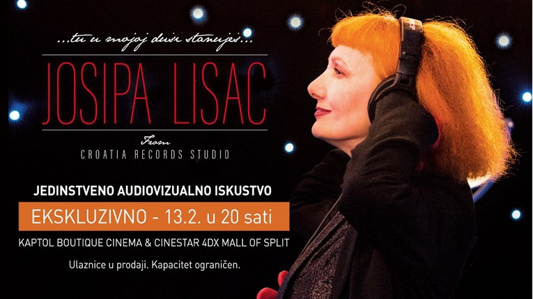 Josipa Lisac ekskluzivno na filmskom platnu u Kaptol Boutique Cinema i u Splitu