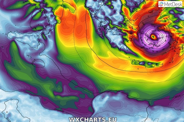 Na Sredozemlju se formira mediteranski uragan koji bi mogao ugroziti živote