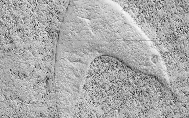 NASA-ina letjelica na Marsu snimila logo serije Star Trek