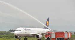Prvi avion Lufhanse na liniji München-Rijeka sletio na Krk