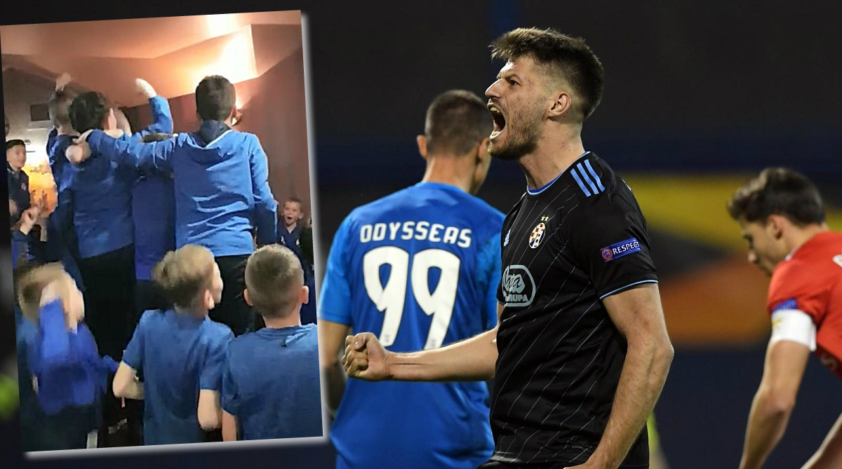 Dinamovi klinci u Međugorju napravili lom, pogledajte kako slave gol Benfici