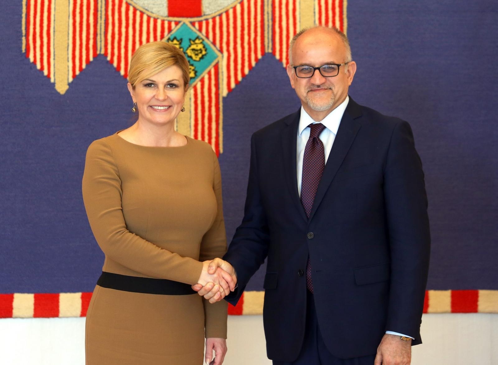 Kolinda i Plenković primili crnogorskog ministra