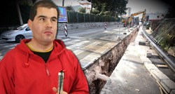 Slijepac u Splitu upao u kanal koji radnici nisu ogradili: "Cijeli sam upao"