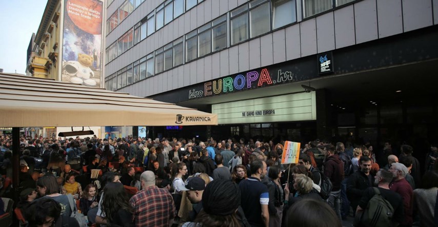Održan prosvjed za Kino Europa: "Kino Europa nije ničija prćija"