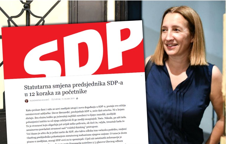 Aleksandra Kolarić SDP-ovcima: Evo kako u 12 koraka možete smijeniti Bernardića