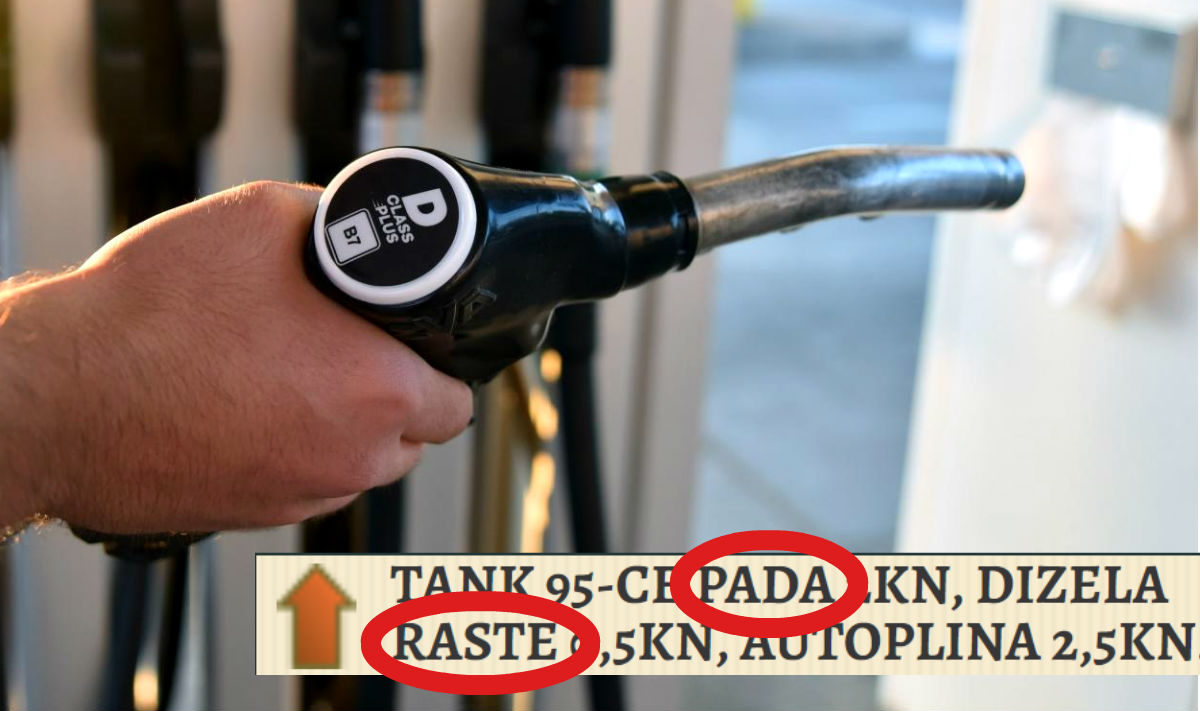 Sutra poskupljuje dizel, a benzin pojeftinjuje. Evo koliko