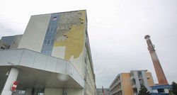 FOTO Vjetar odvalio fasadu KBC-a Zagreb