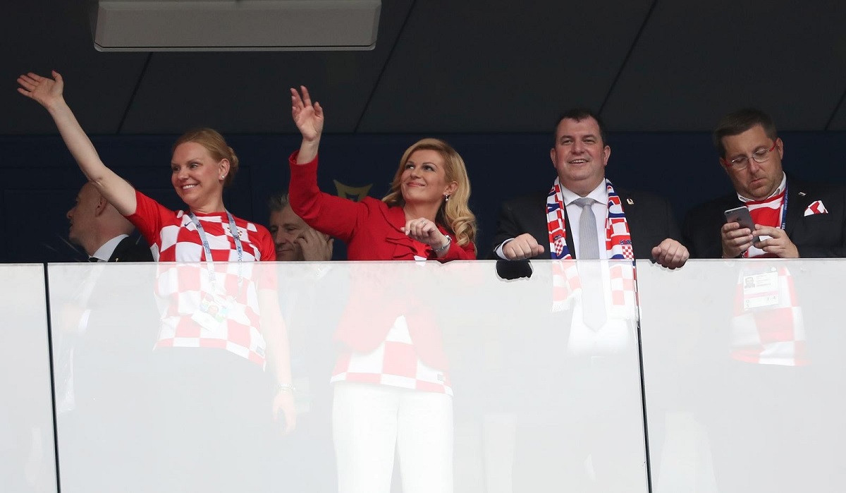 FOTO Pogledajte kako Kolinda navija s tribina, ovaj put je povela i Jakova