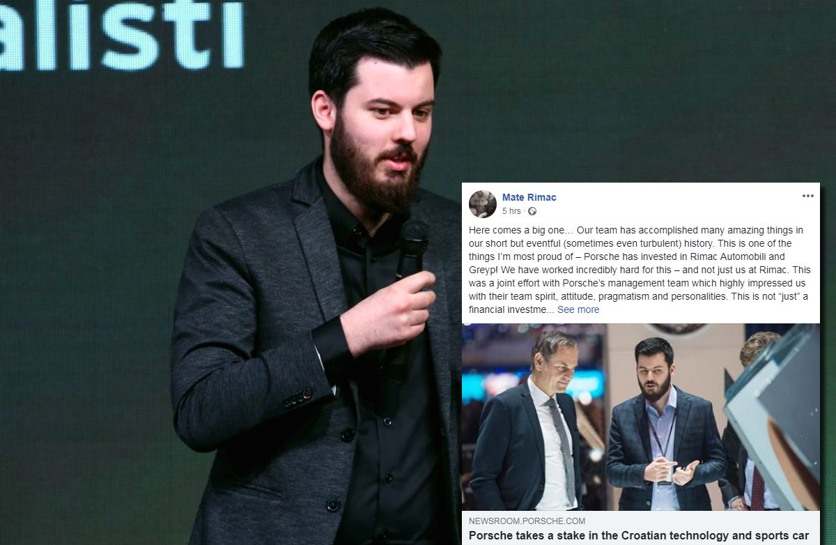 Rimac se javio na Fejsu, evo kome je zahvalio