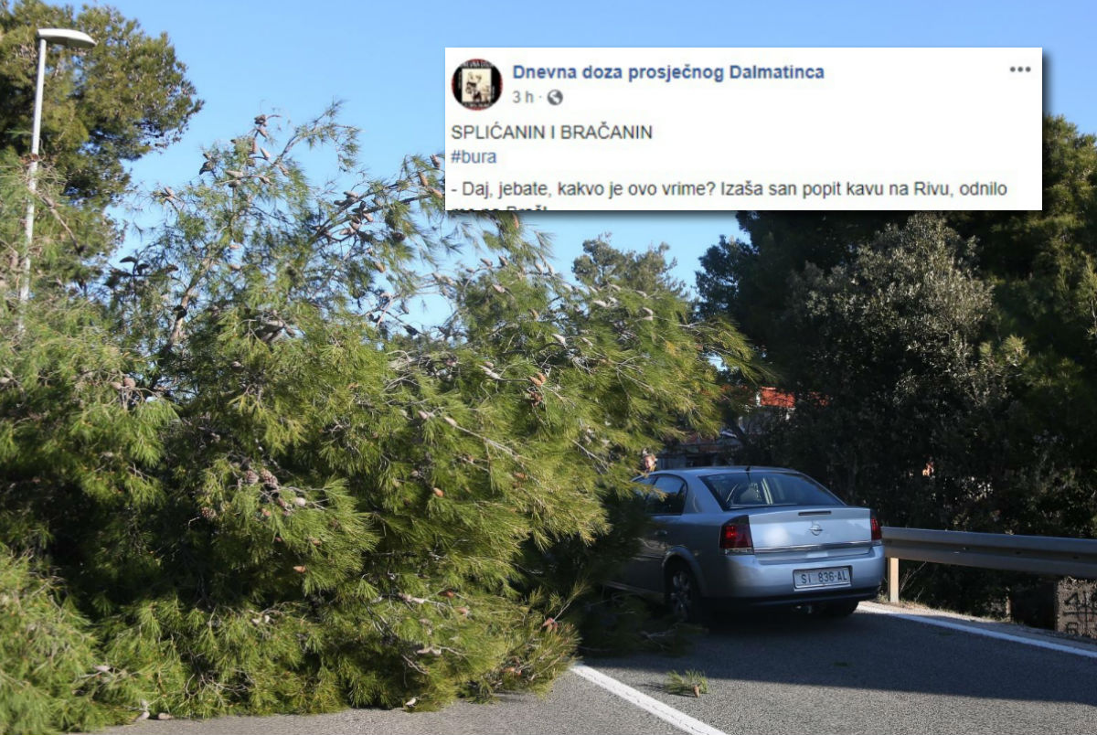 Dalmatinci se sprdaju s najjačom burom ovog stoljeća: "Lezi kući"