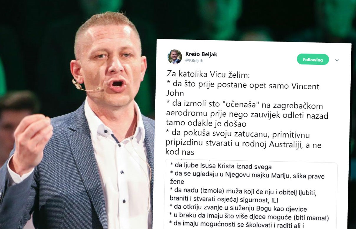 Beljak katoličkom fanatiku Batarelu: Stvaraj primitivnu pripi*dinu u Australiji