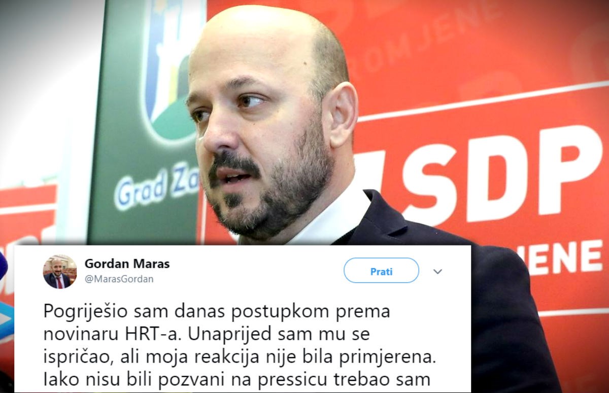 Maras se ispričao što je izbacio HRT s presice: "Pogriješio sam..."