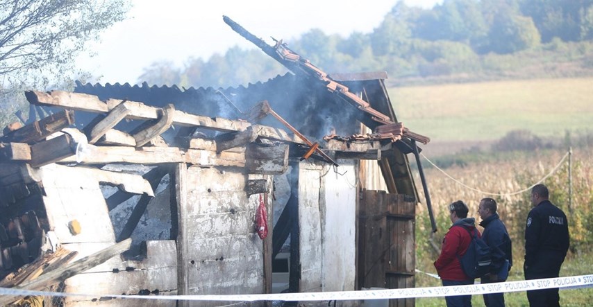 VIDEO Izgorjela drvena kuća kod Karlovca, poginuo starac