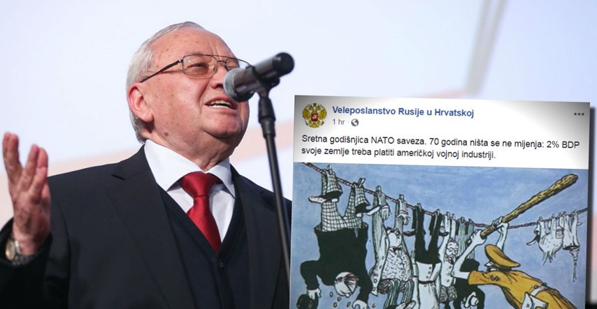Rusko veleposlanstvo u Hrvatskoj se crtežom na Fejsu ruga zemljama NATO-a