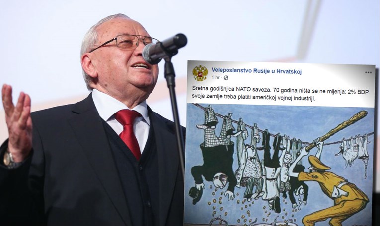Rusko veleposlanstvo u Hrvatskoj se crtežom na Fejsu ruga zemljama NATO-a