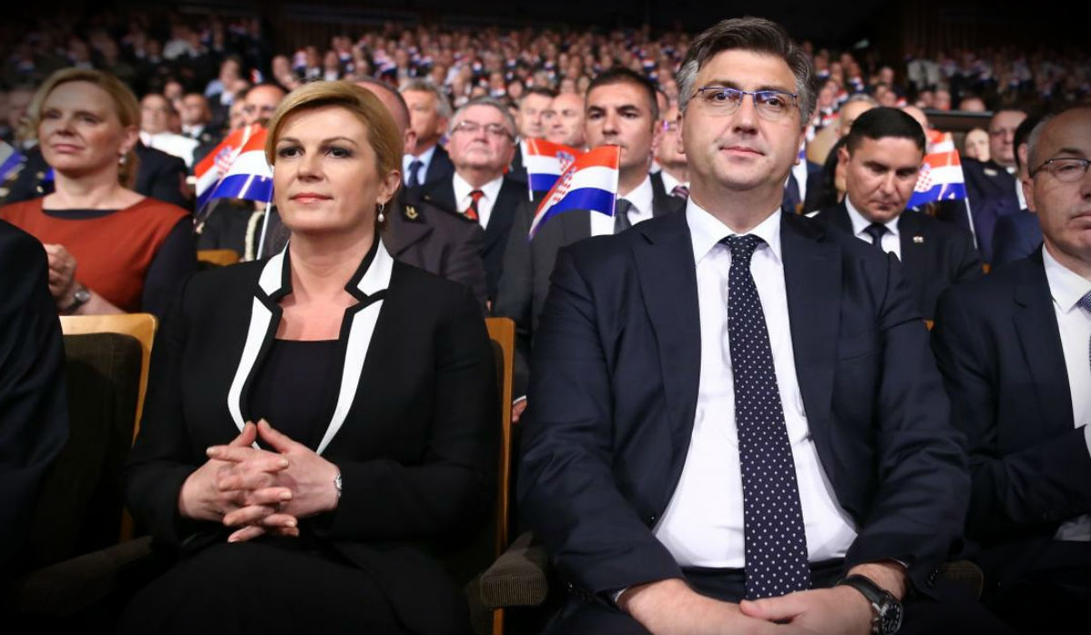 Kolinda i Plenković glume da su si dobri. Svađali su se cijelu godinu