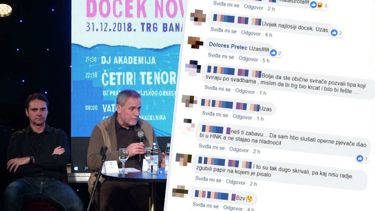Zagrepčani bijesni zbog programa dočeka: "Bolje da ste zvali svatovske svirače"