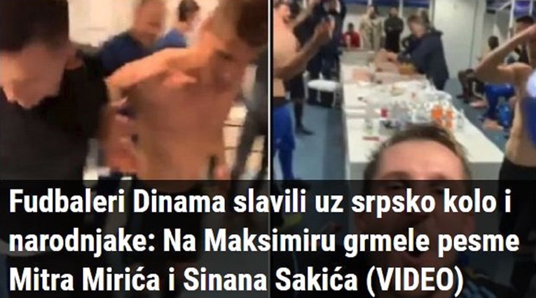 Srpski mediji: Dinamo povijesni uspjeh slavi srpskim kolom i narodnjacima