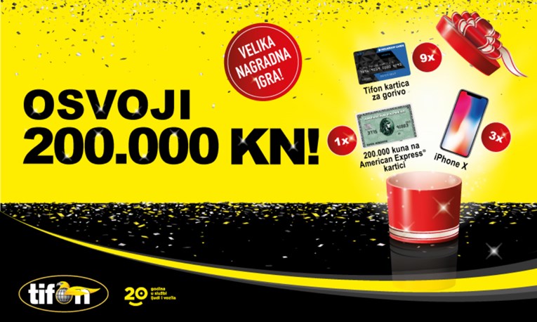 Tifon slavi i u velikoj nagradnoj igri nagrađuje s 200.000 kuna!