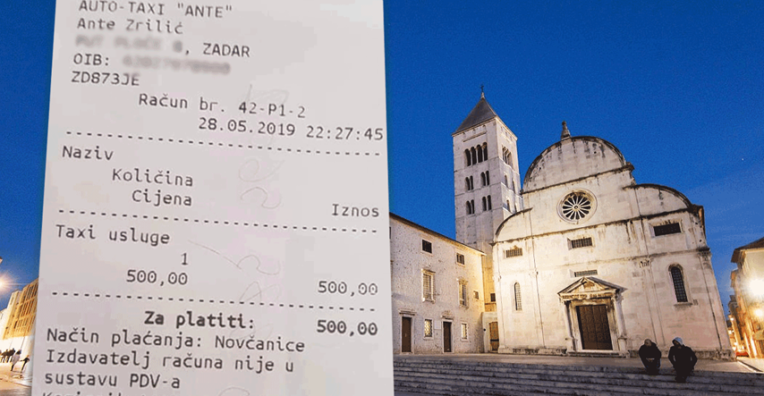 Zadarski taksist naplatio turistu 500 kuna vožnju od aerodroma do grada