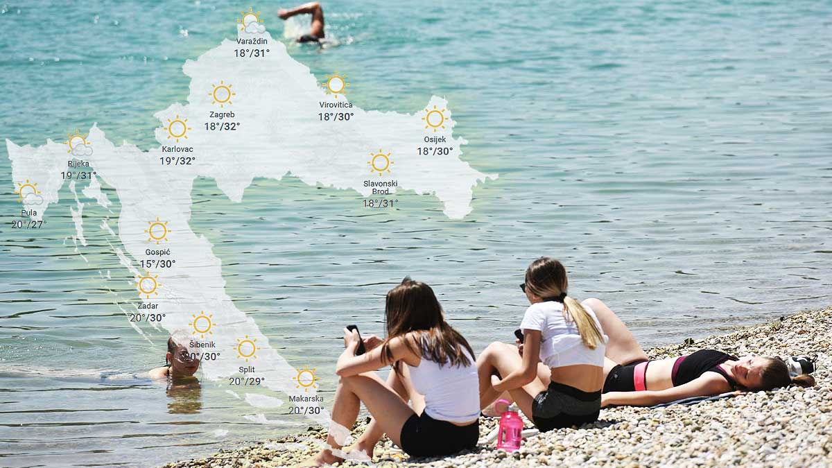 Počeo je pakleni tjedan: Temperature idu preko 35°C