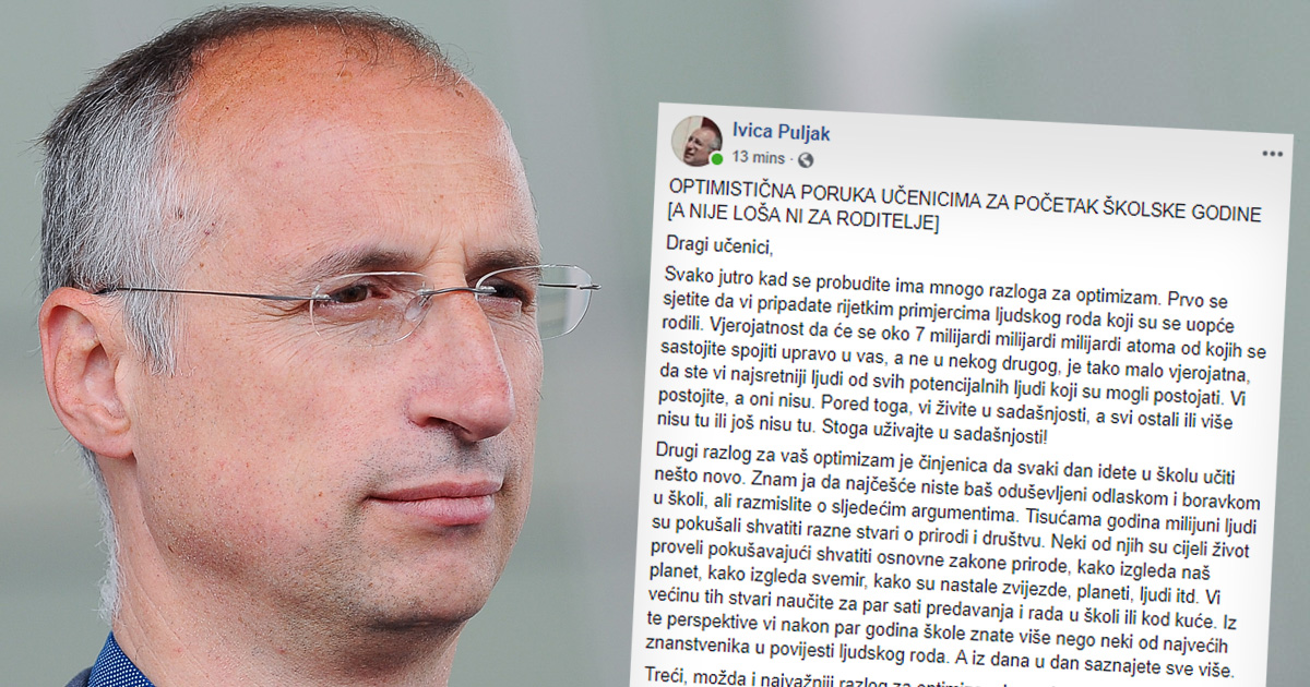 Ivica Puljak učenicima: Uživajte u školi i sami odlučite biti dobri ljudi