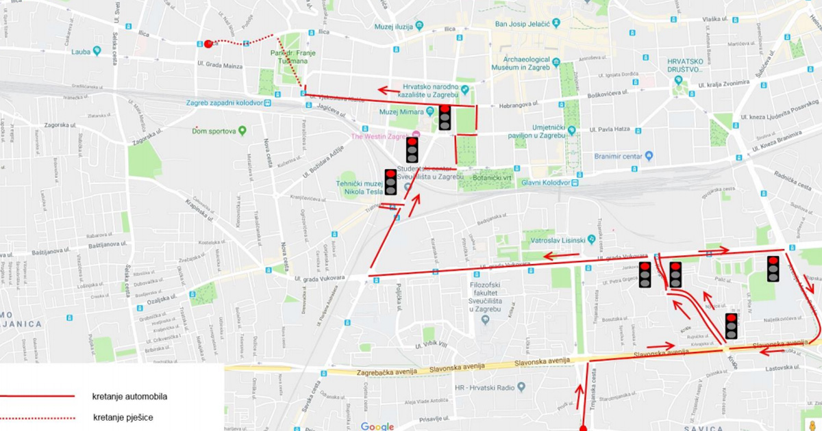 Pogledajte skicu filmske potjere po Zagrebu, Mercedesom je bježao policiji