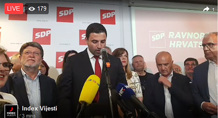 VIDEO Bernardić dao izjavu nakon što je SDP sustigao HDZ