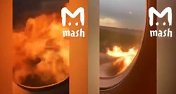 VIDEO Objavljena snimka iz gorućeg aviona: Čuju se vriskovi, plamen suklja