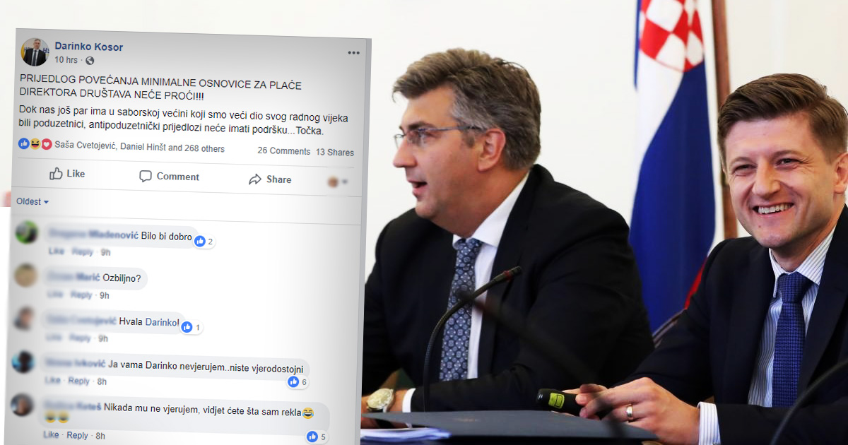 Darinko Kosor poručuje HDZ-ovim partnerima: Ovaj zakon vam neće proći