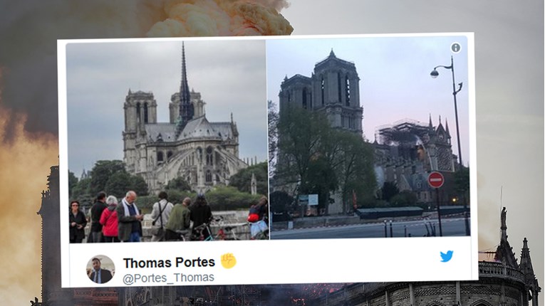 FOTO Pogledajte kako je još jučer izgledao Notre-Dame, a kako izgleda jutros