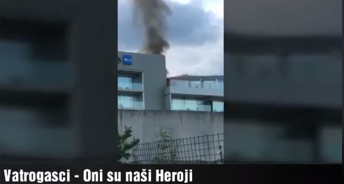 Izbio požar na 7. katu hotela u Splitu, gorjelo u sauni. Zaposlenik ozlijeđen
