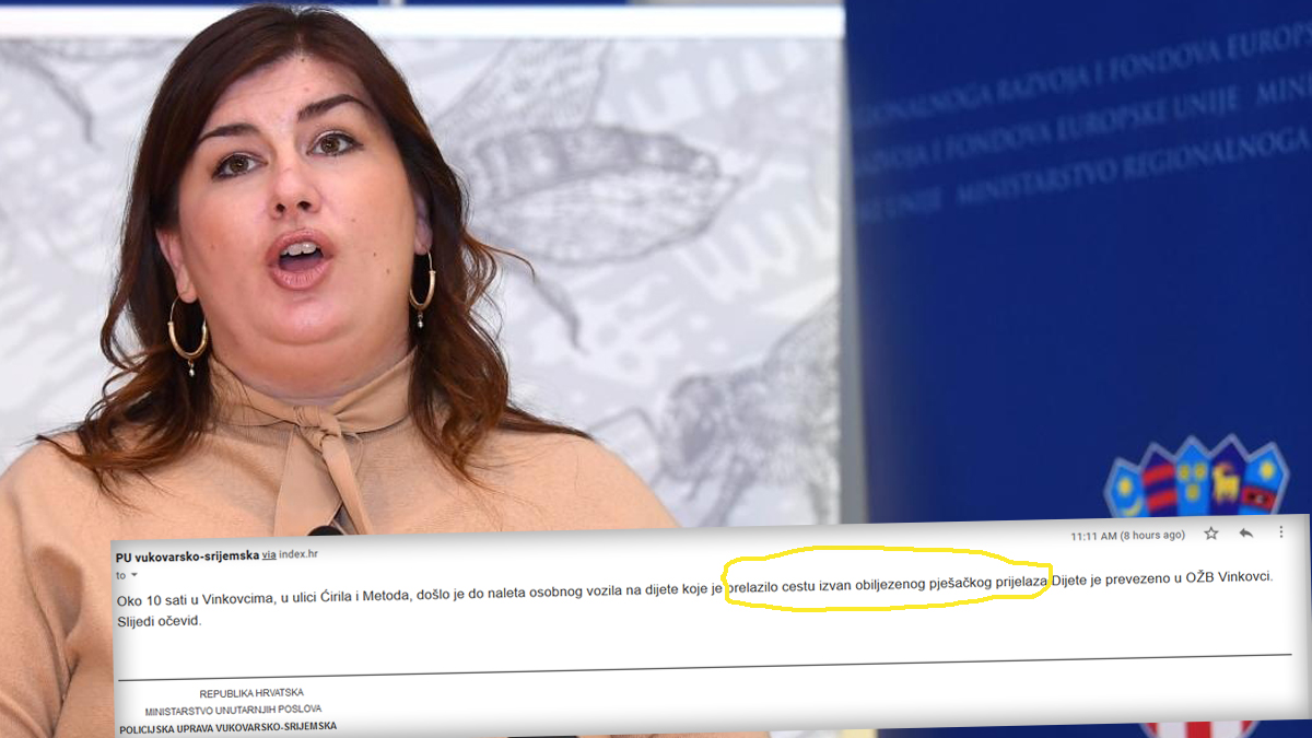 Policija kaže da je curica prelazila cestu izvan zebre. Zebre nema nigdje blizu