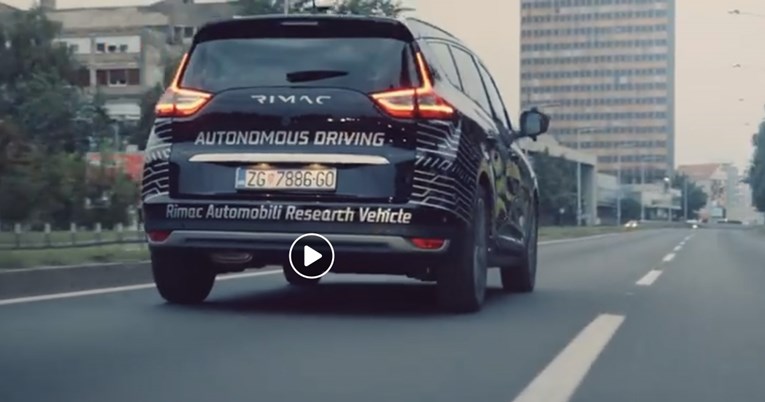 VIDEO Rimac Automobili objavili snimku, na zagrebačkim ulicama testiraju autonomno vozilo