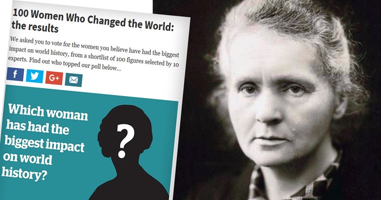 BBC: Marie Curie najutjecajnija žena stoljeća
