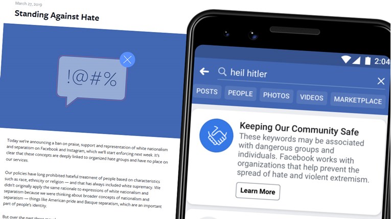 Facebook zabranio bjelački nacionalizam i separatizam