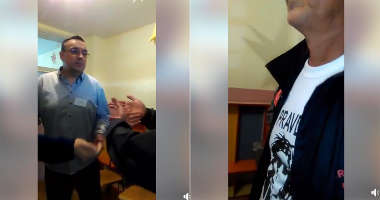 Čovjeku s majicom "Pravda za Davida" pokušali zabraniti ulaz na biralište u BiH