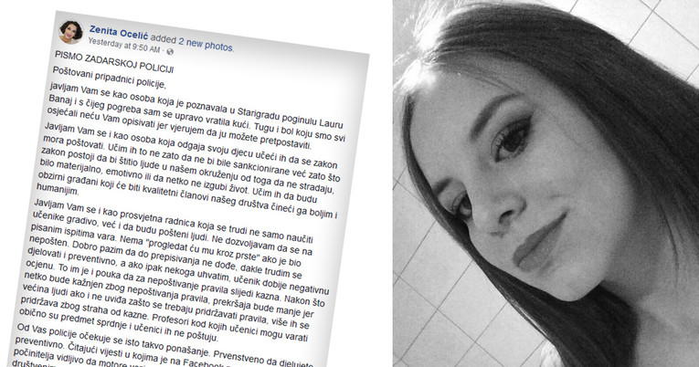Profesorica iz Našica policiji: Vi ste odgovorni za Laurinu smrt