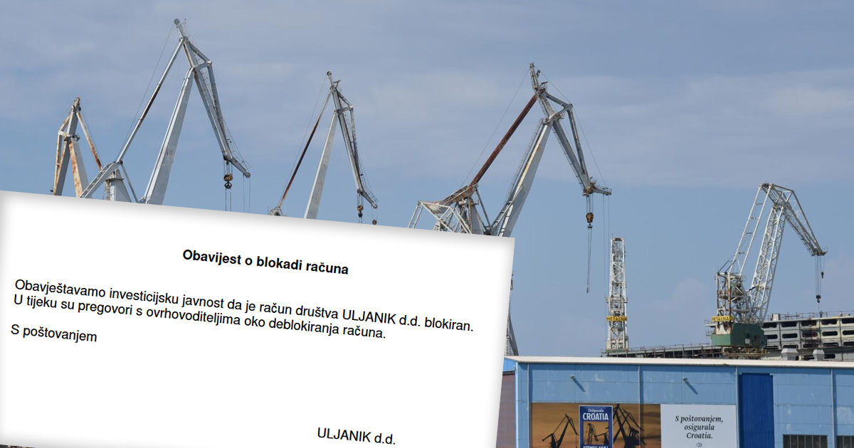 Uljaniku blokiran račun, dolazi im ministar Horvat