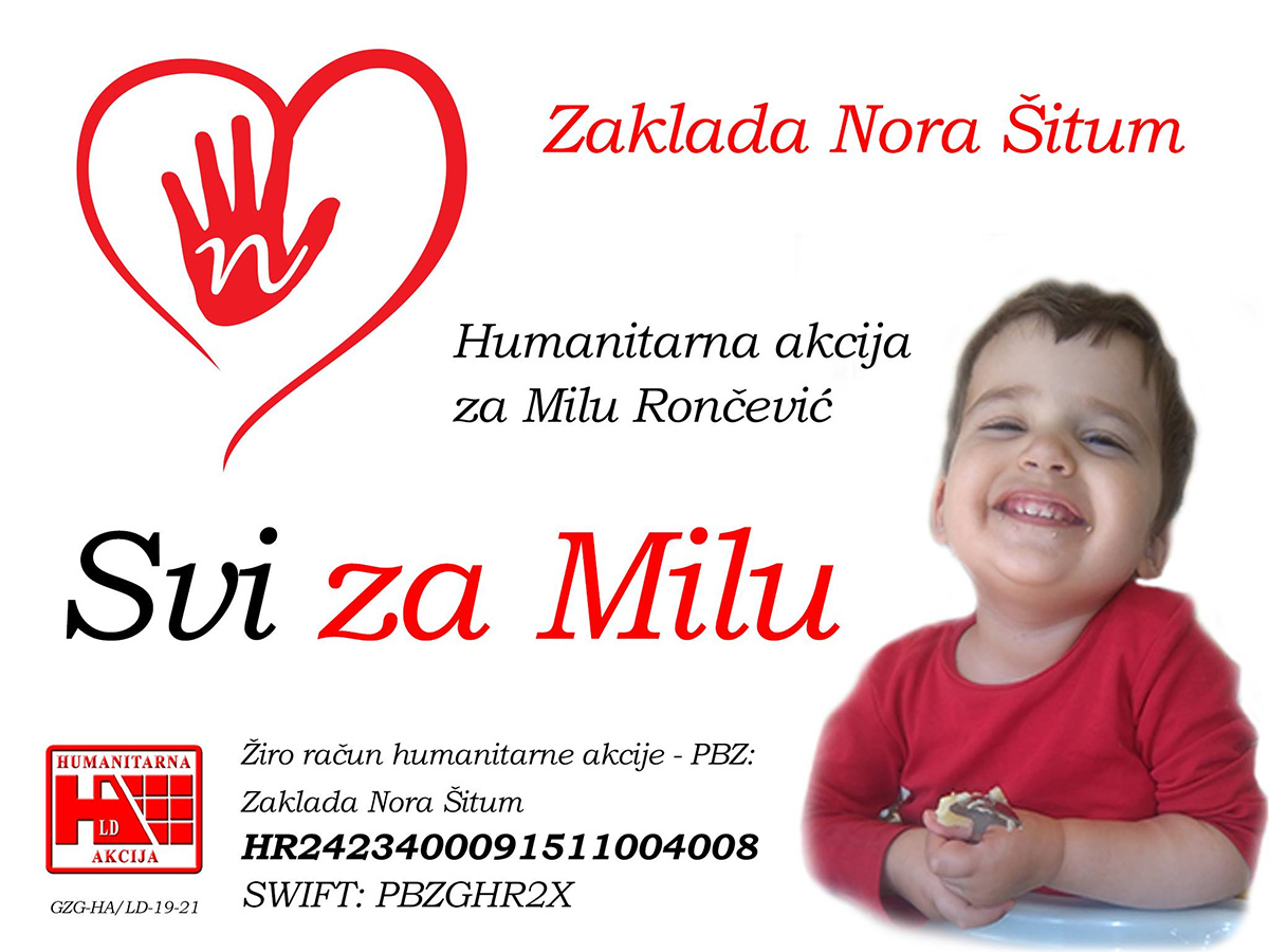 Za Milu je potrebno prikupiti 2,2 milijuna dolara. Otvoren novi račun