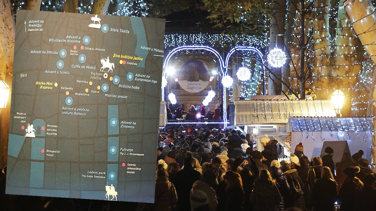 Advent u Zagrebu počinje 1. prosinca, prvi objavljujemo koje su nove lokacije