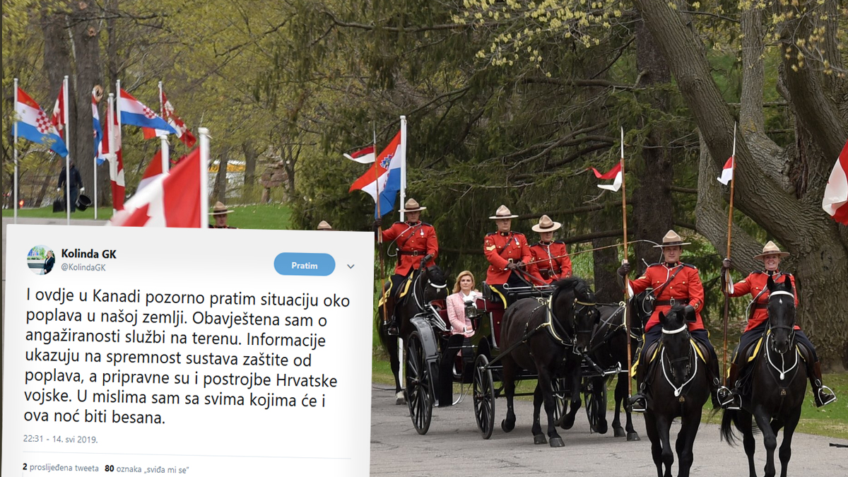 Kolinda poručila iz Kanade: Pratim poplave, u mislima sam sa svima
